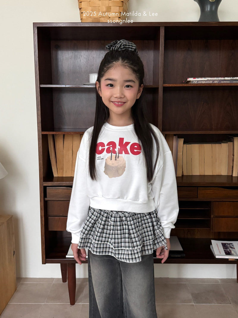 Matilda & Lee - Korean Children Fashion - #littlefashionista - Cake Crop Sweatshirt - 6