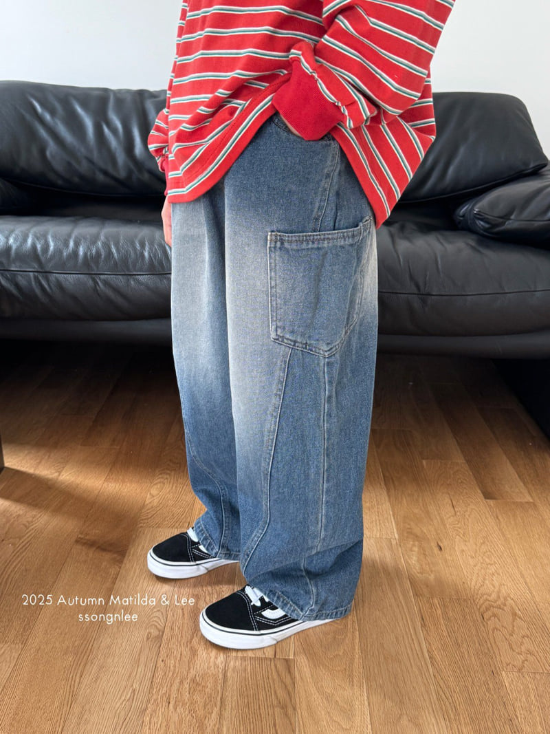 Matilda & Lee - Korean Children Fashion - #littlefashionista - Pocket Denim Pants