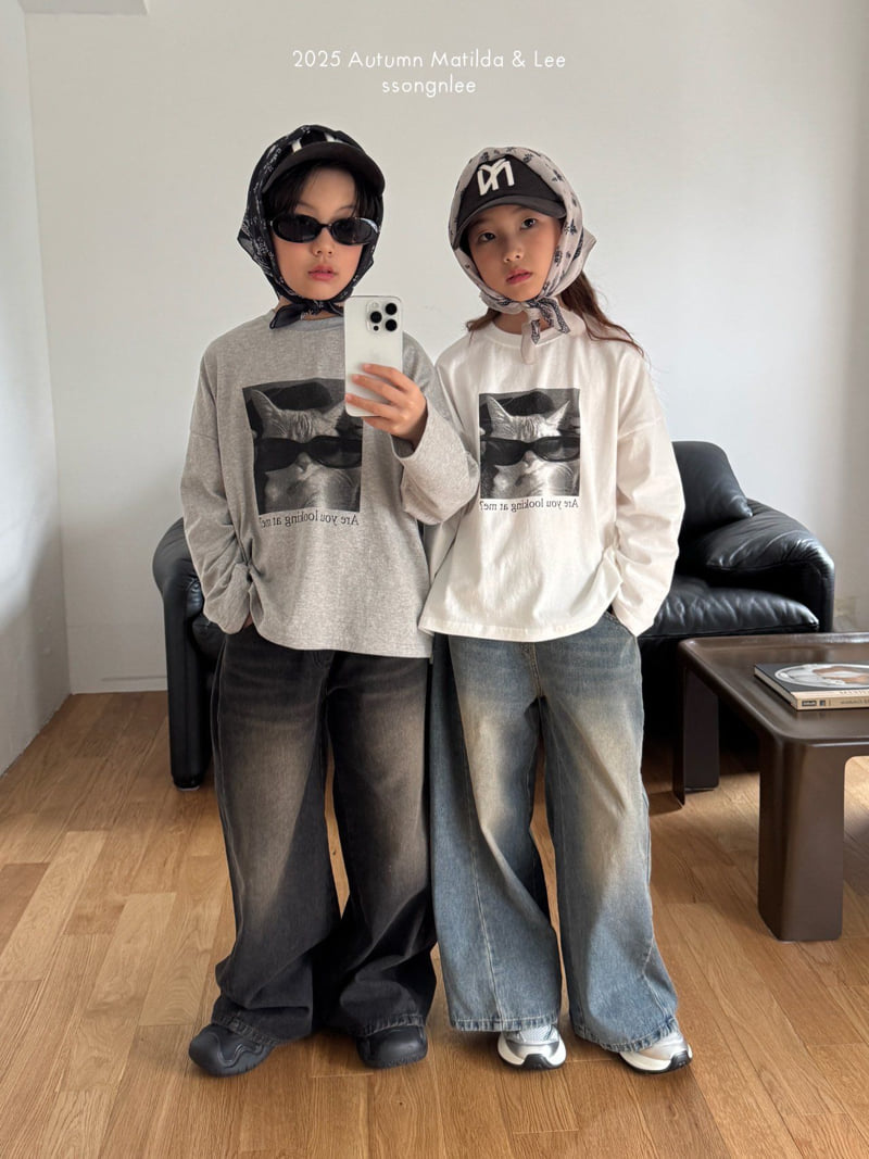 Matilda & Lee - Korean Children Fashion - #Kfashion4kids - Sunglasses Cat Tee - 4
