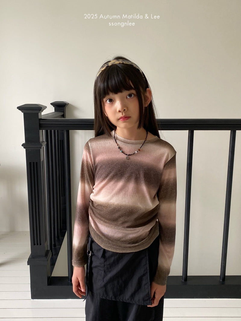 Matilda & Lee - Korean Children Fashion - #littlefashionista - Gradation Shirring Tee - 10
