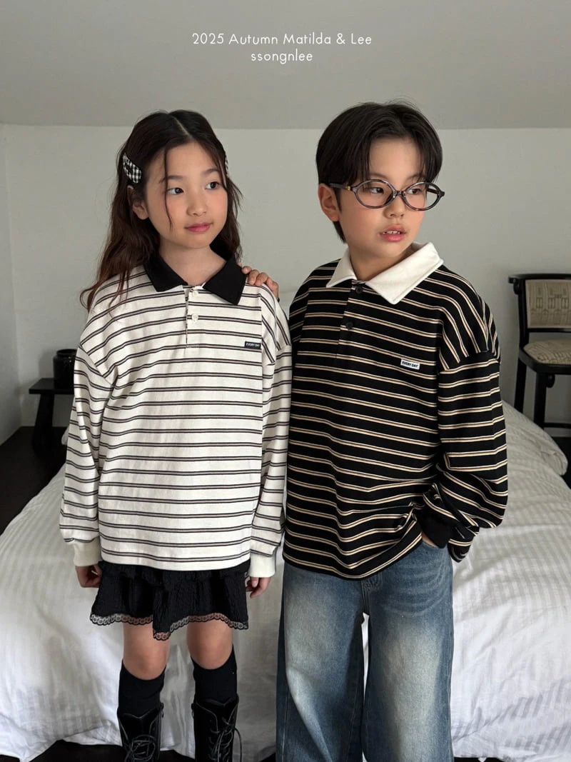 Matilda & Lee - Korean Children Fashion - #littlefashionista - Everyday Collar Tee - 8
