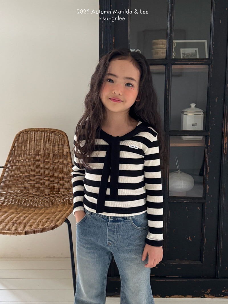 Matilda & Lee - Korean Children Fashion - #littlefashionista - Sailor Stripe Knit Tee