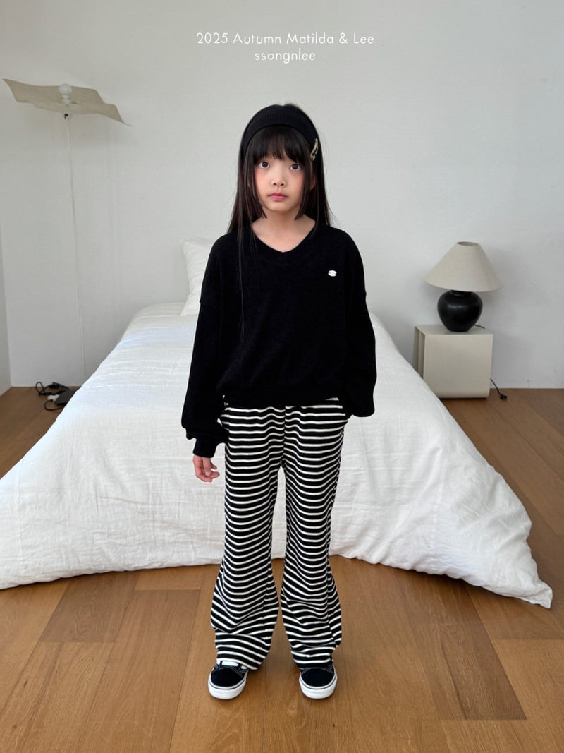 Matilda & Lee - Korean Children Fashion - #magicofchildhood - Stripe Ribbed Pants - 3