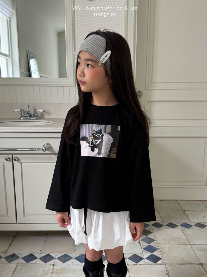 Matilda & Lee - Korean Children Fashion - #magicofchildhood - Dinner Cat Tee - 12