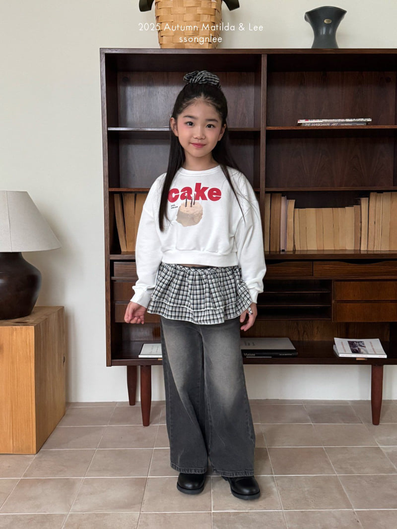 Matilda & Lee - Korean Children Fashion - #magicofchildhood - Cake Crop Sweatshirt - 7