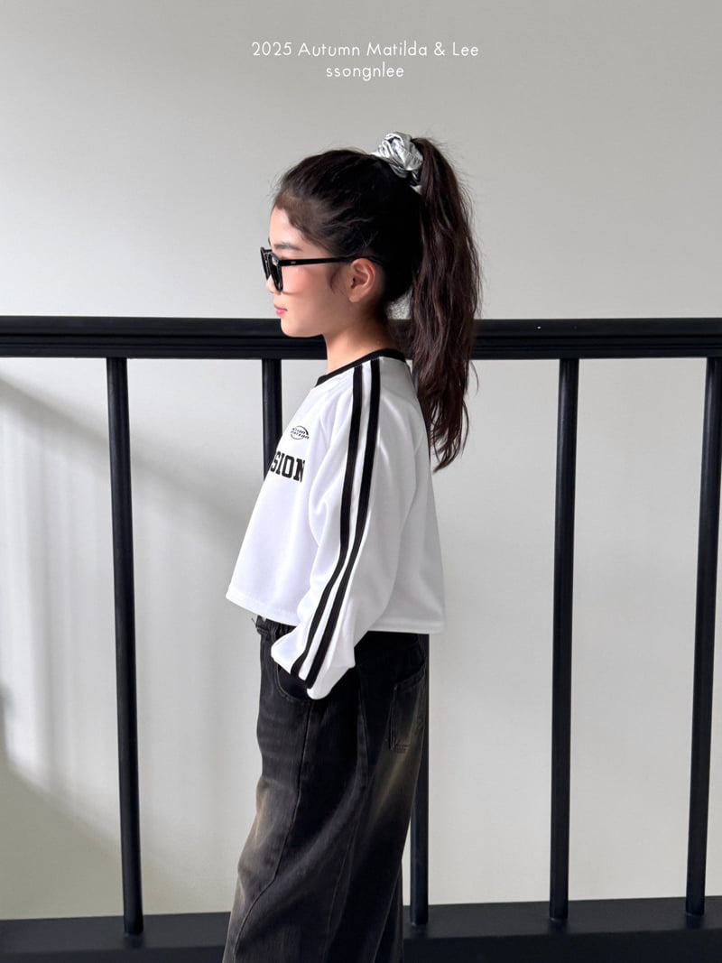Matilda & Lee - Korean Children Fashion - #magicofchildhood - Crop Line Tee - 12
