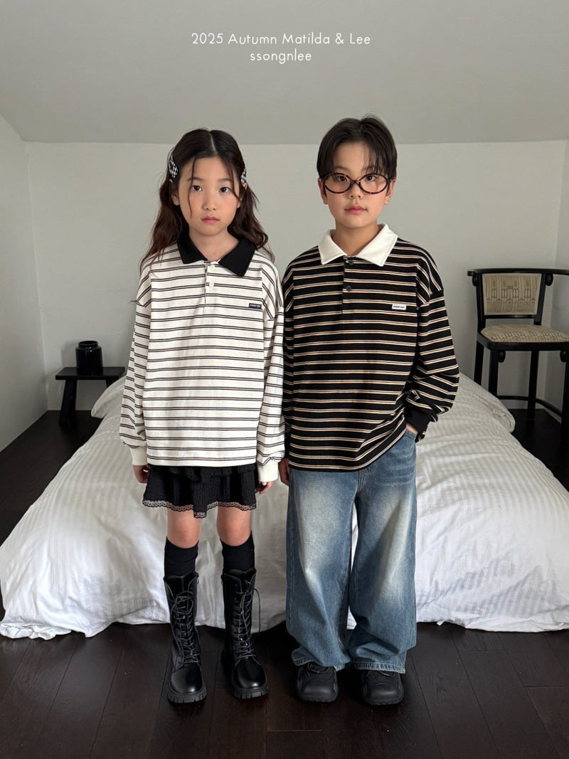 Matilda & Lee - Korean Children Fashion - #magicofchildhood - Everyday Collar Tee - 9
