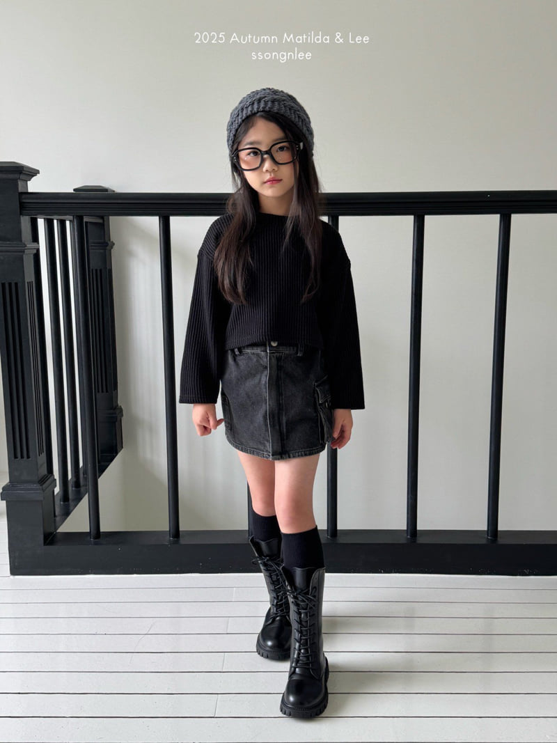 Matilda & Lee - Korean Children Fashion - #magicofchildhood - Open-Up Layered Denim Skirt - 7
