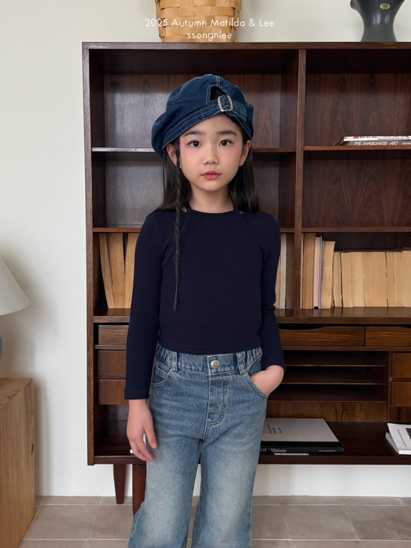 Matilda & Lee - Korean Children Fashion - #magicofchildhood - Twin Under-Up Knit Tee - 6