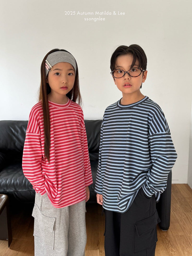 Matilda & Lee - Korean Children Fashion - #magicofchildhood - Color Stripe Tee - 5