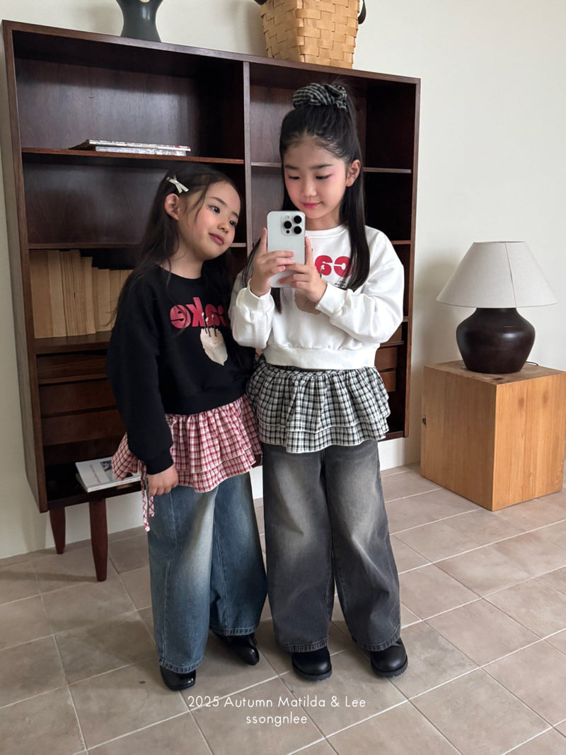 Matilda & Lee - Korean Children Fashion - #littlefashionista - Check Layered Wrap Skirt - 4