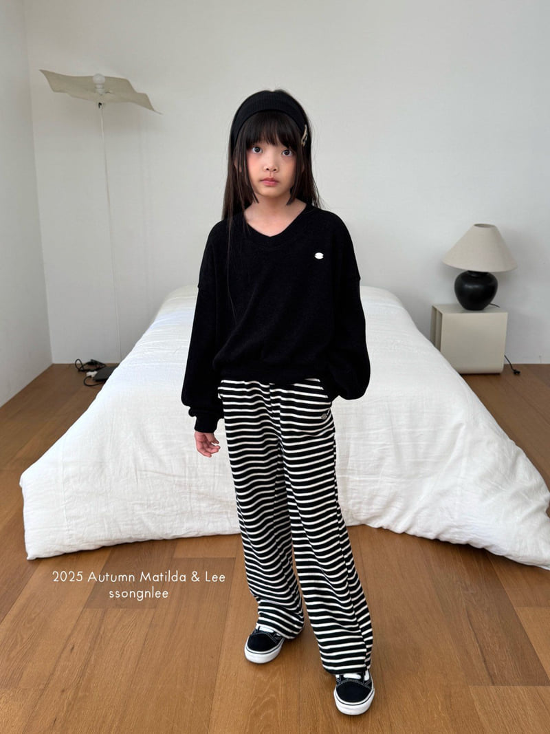 Matilda & Lee - Korean Children Fashion - #magicofchildhood - Stripe Ribbed Pants - 4