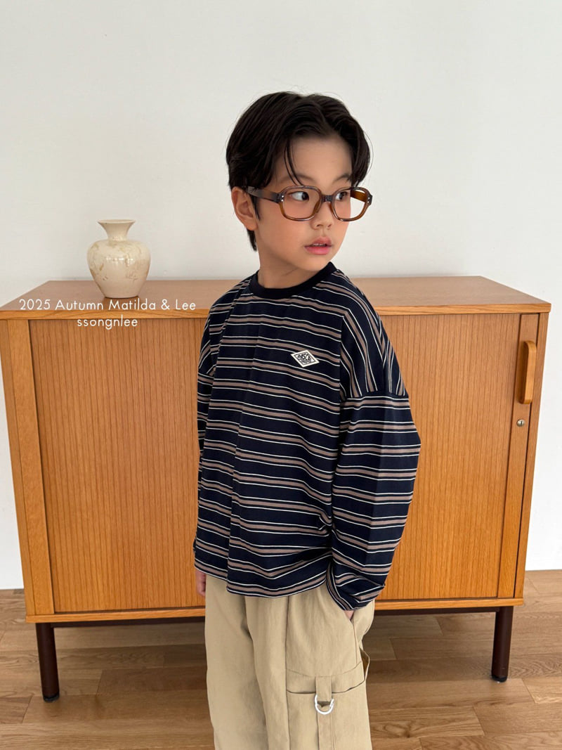 Matilda & Lee - Korean Children Fashion - #minifashionista - Diamond Stripe Tee - 12