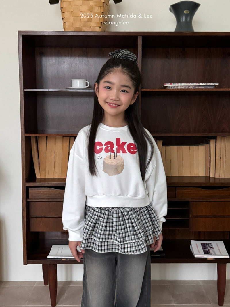 Matilda & Lee - Korean Children Fashion - #minifashionista - Cake Crop Sweatshirt - 8