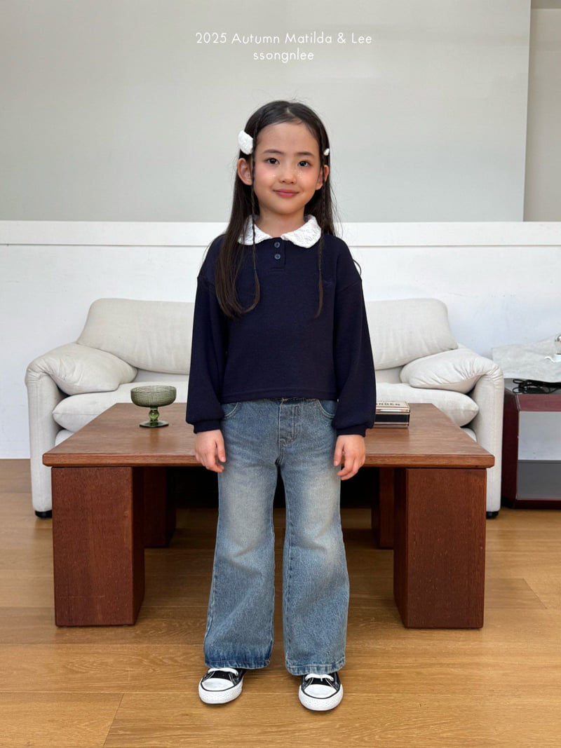 Matilda & Lee - Korean Children Fashion - #minifashionista - Bootcut Denim Pants - 6