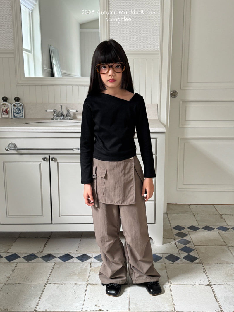 Matilda & Lee - Korean Children Fashion - #minifashionista - D-Lap Skirt Pants