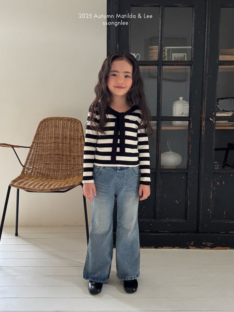 Matilda & Lee - Korean Children Fashion - #minifashionista - Sailor Stripe Knit Tee - 3