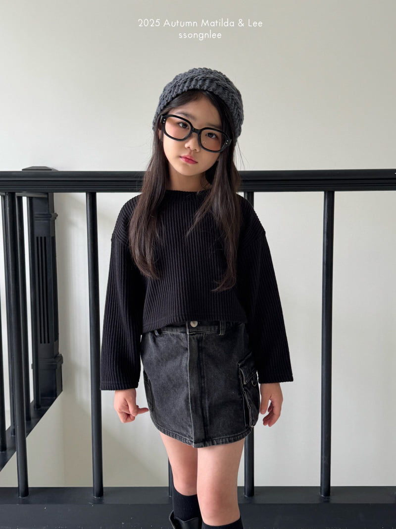 Matilda & Lee - Korean Children Fashion - #minifashionista - Open-Up Layered Denim Skirt - 8