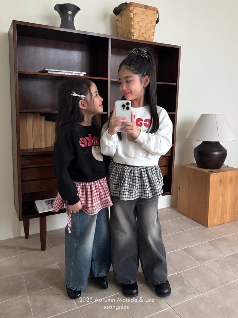 Matilda & Lee - Korean Children Fashion - #minifashionista - Check Layered Wrap Skirt - 5