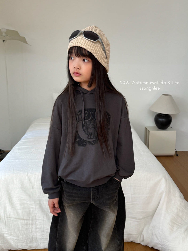 Matilda & Lee - Korean Children Fashion - #prettylittlegirls - Moon Cat Hoodie - 3