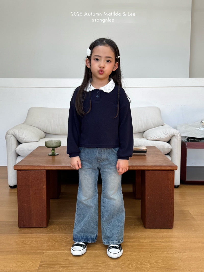 Matilda & Lee - Korean Children Fashion - #prettylittlegirls - Bootcut Denim Pants - 7