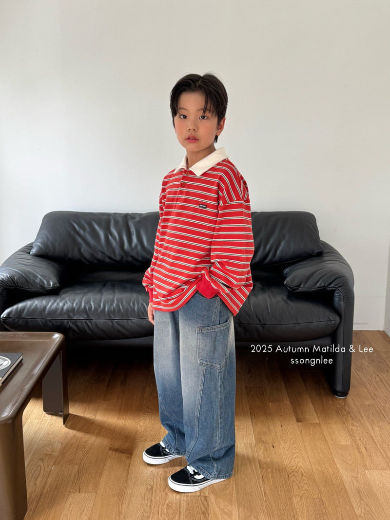 Matilda & Lee - Korean Children Fashion - #minifashionista - Pocket Denim Pants - 4