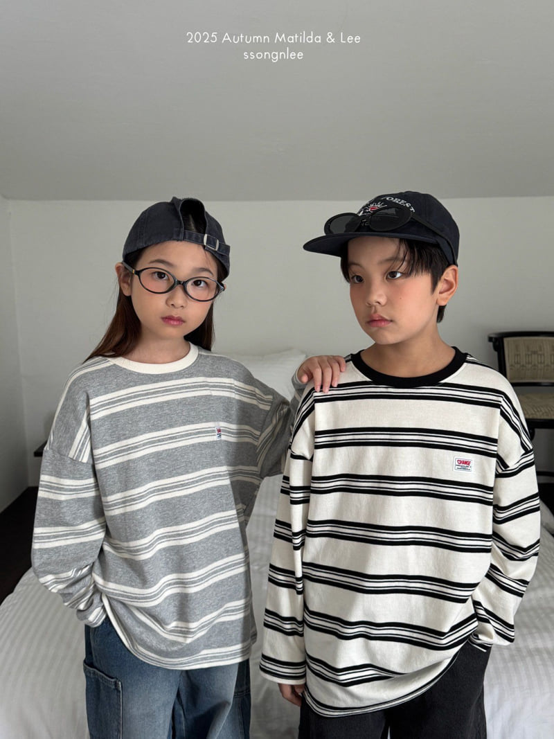 Matilda & Lee - Korean Children Fashion - #prettylittlegirls - Change Stripe Tee