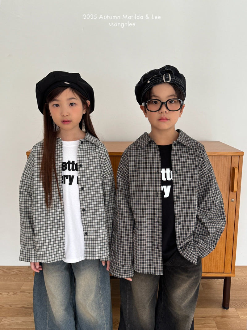 Matilda & Lee - Korean Children Fashion - #prettylittlegirls - Classic Check Shirt - 9