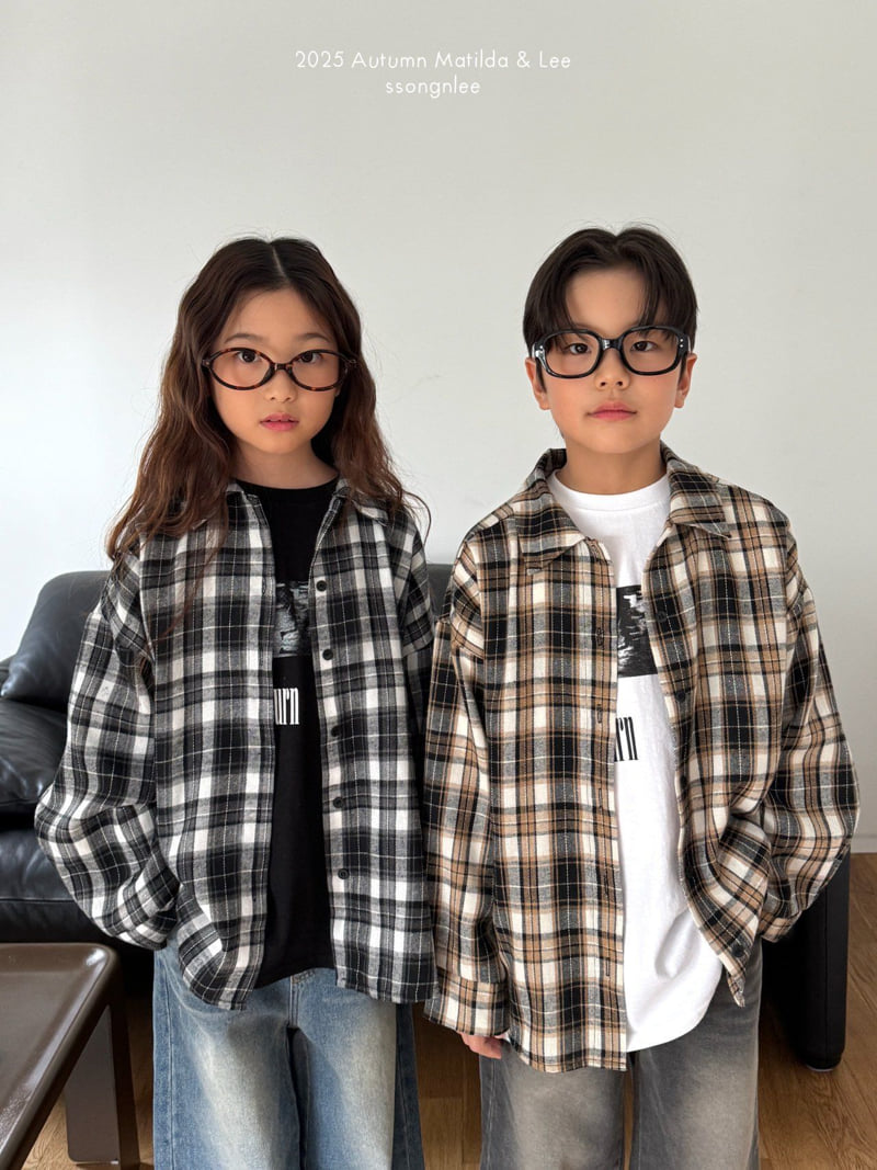 Matilda & Lee - Korean Children Fashion - #prettylittlegirls - Modern Check Shirt