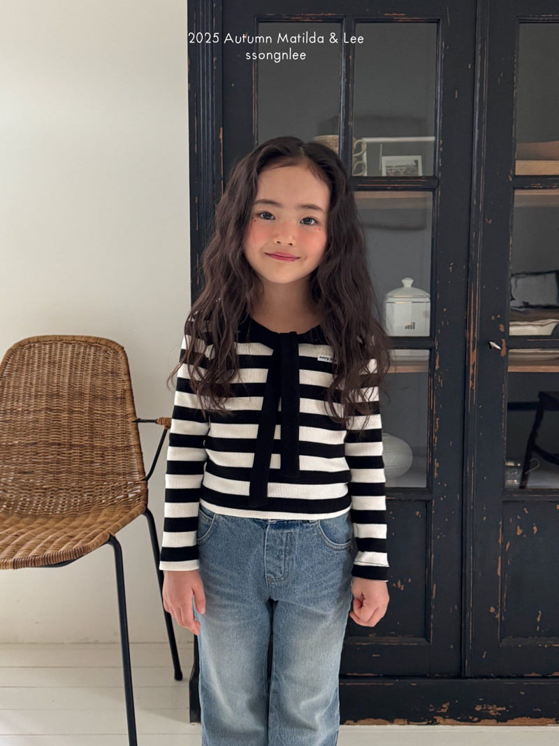 Matilda & Lee - Korean Children Fashion - #minifashionista - Sailor Stripe Knit Tee - 4
