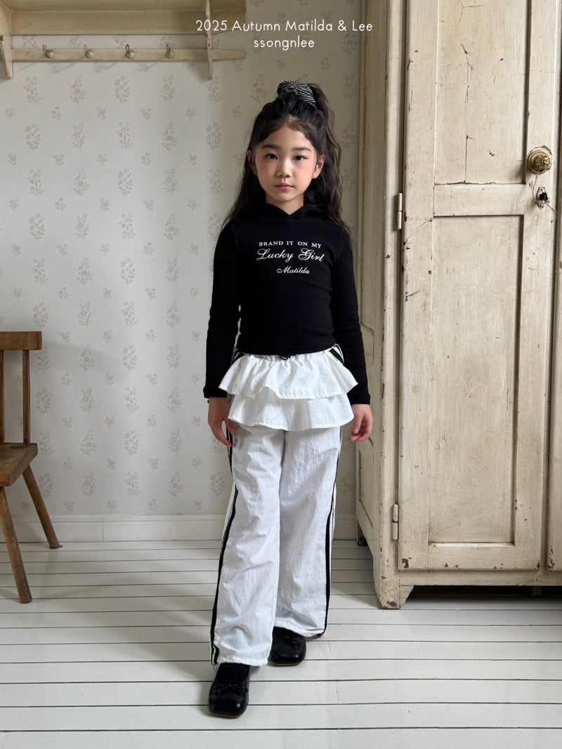 Matilda & Lee - Korean Children Fashion - #prettylittlegirls - Lucky Girl Lace Hoodie - 3