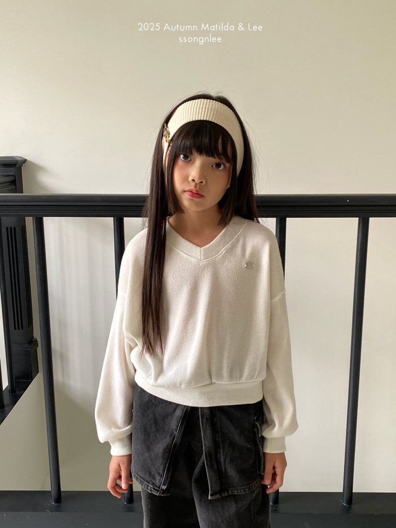 Matilda & Lee - Korean Children Fashion - #stylishchildhood - V-Neck Knit Tee - 7