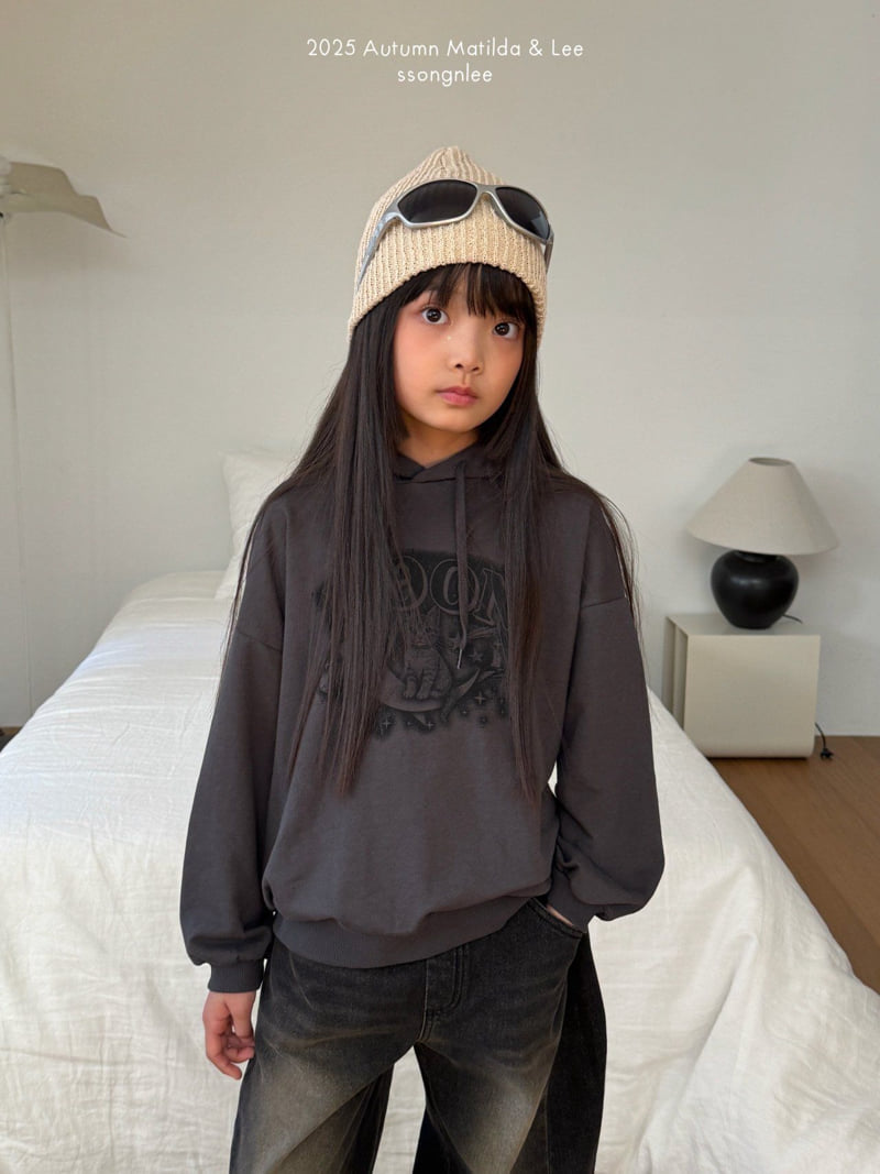 Matilda & Lee - Korean Children Fashion - #stylishchildhood - Moon Cat Hoodie - 6