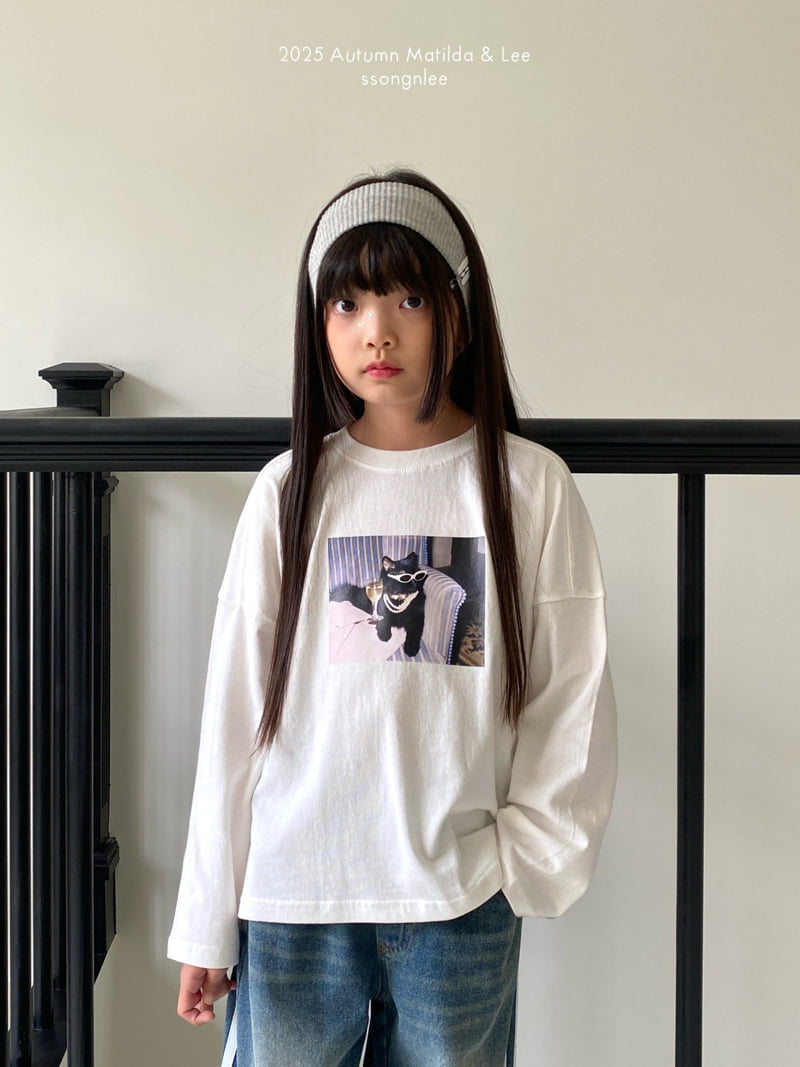Matilda & Lee - Korean Children Fashion - #stylishchildhood - Dinner Cat Tee