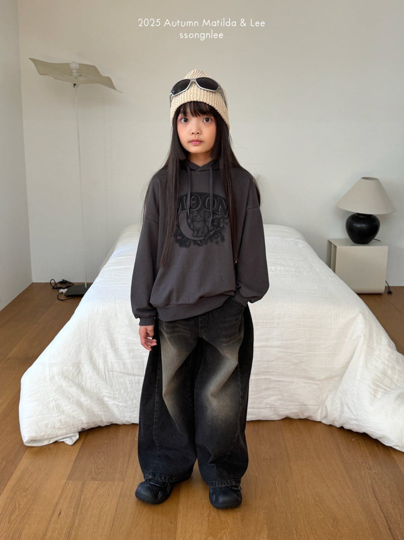 Matilda & Lee - Korean Children Fashion - #prettylittlegirls - Moon Cat Hoodie - 4
