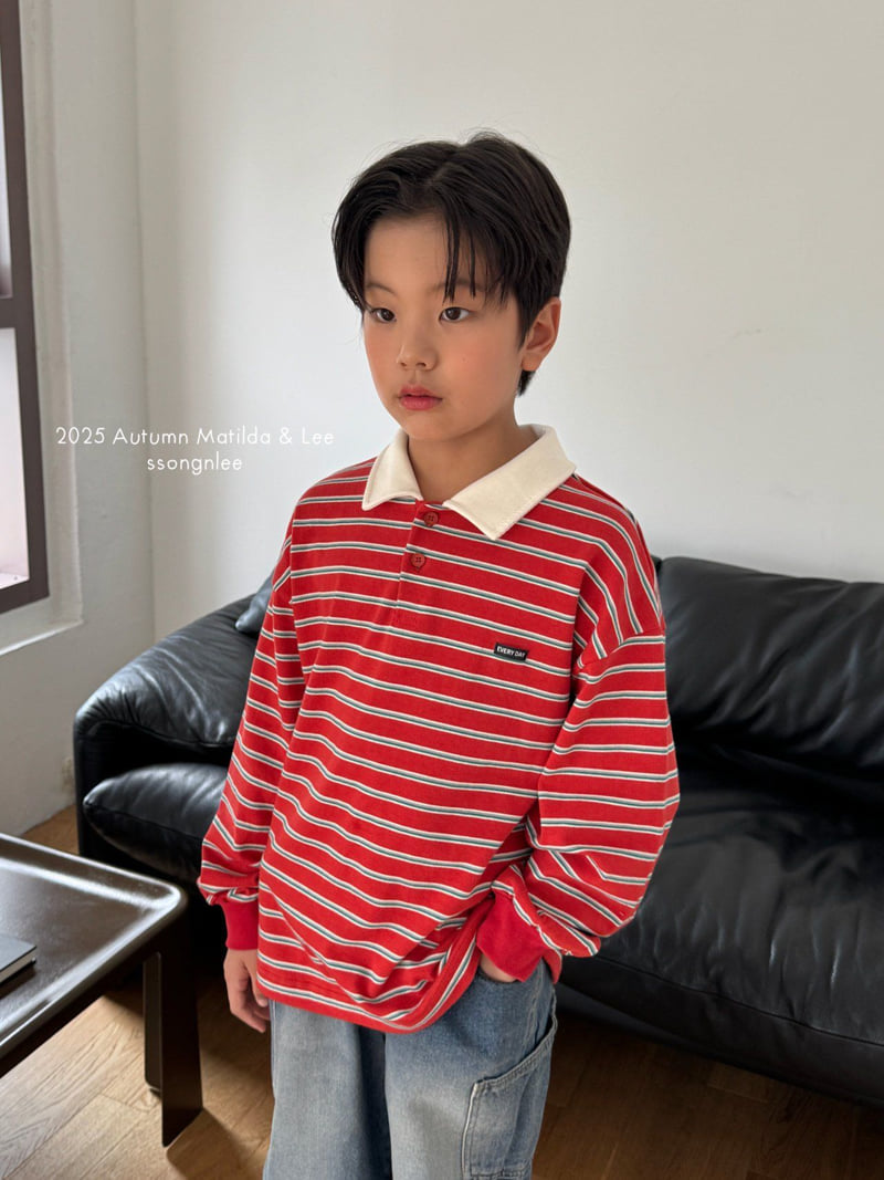 Matilda & Lee - Korean Children Fashion - #todddlerfashion - Everyday Collar Tee - 12