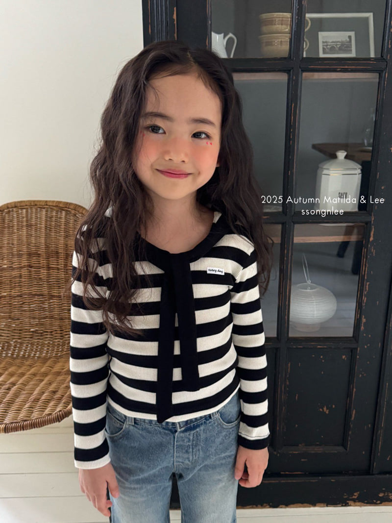 Matilda & Lee - Korean Children Fashion - #todddlerfashion - Sailor Stripe Knit Tee - 5