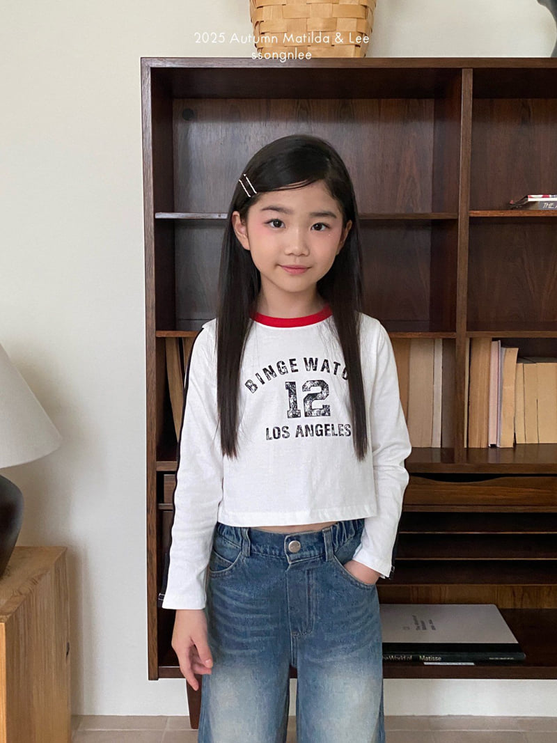 Matilda & Lee - Korean Children Fashion - #todddlerfashion - Vinky 12 Crop Tee - 3