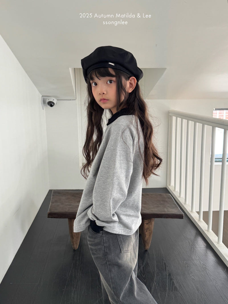Matilda & Lee - Korean Children Fashion - #toddlerclothing - Sunday Route Collar Sweatshirt - 7