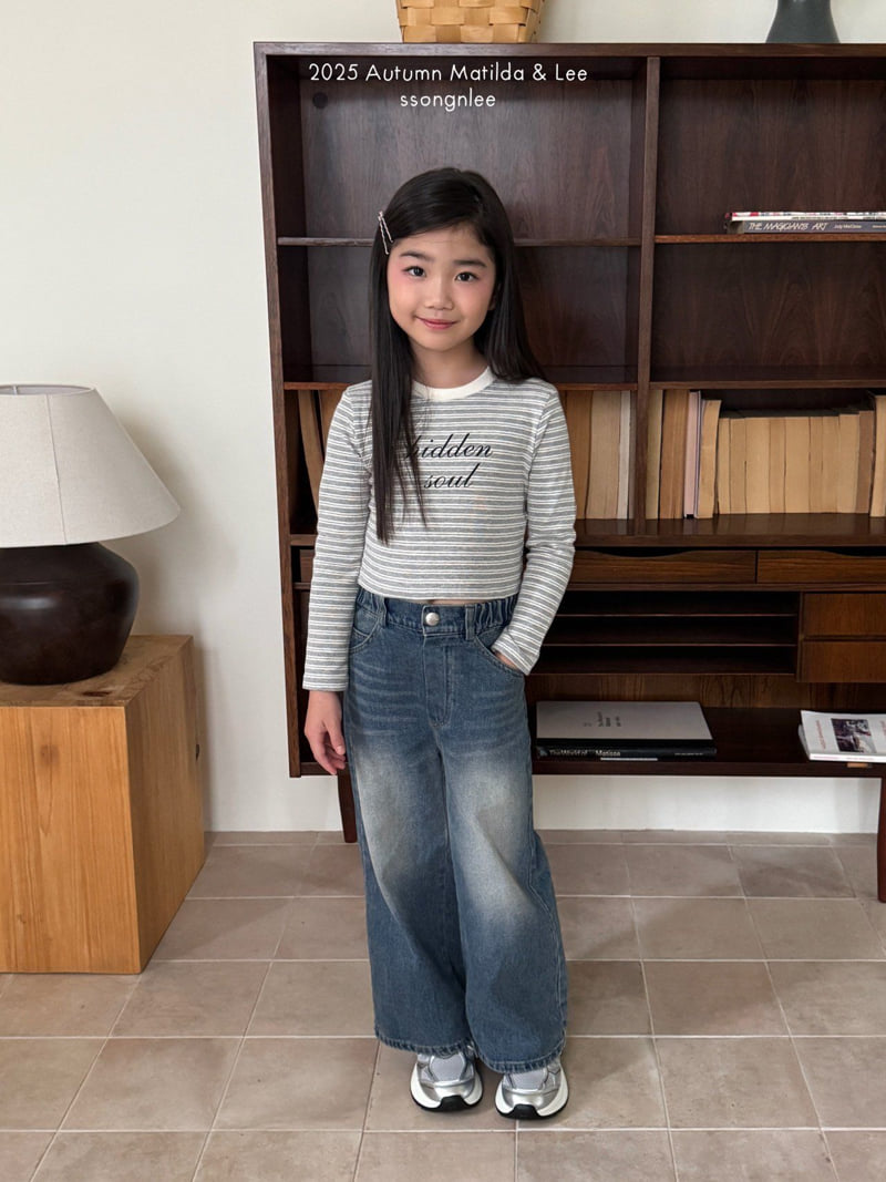 Matilda & Lee - Korean Children Fashion - #toddlerclothing - Autumn Daily Denim Pants - 12