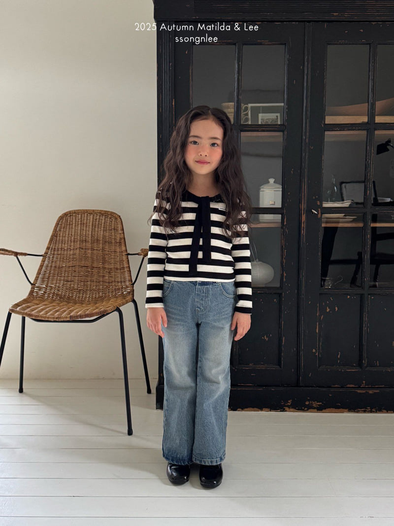 Matilda & Lee - Korean Children Fashion - #toddlerclothing - Sailor Stripe Knit Tee - 6