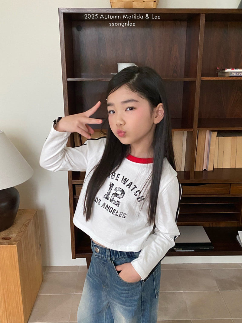 Matilda & Lee - Korean Children Fashion - #todddlerfashion - Vinky 12 Crop Tee - 4