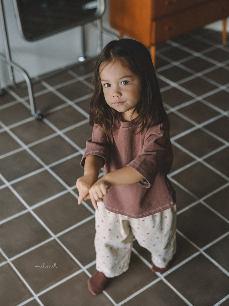 Melmel - Korean Children Fashion - #childofig - Corduroy Print Pants - 3