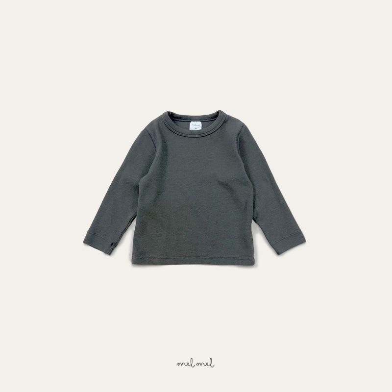 Melmel - Korean Children Fashion - #childofig - Ribbed Tee - 10