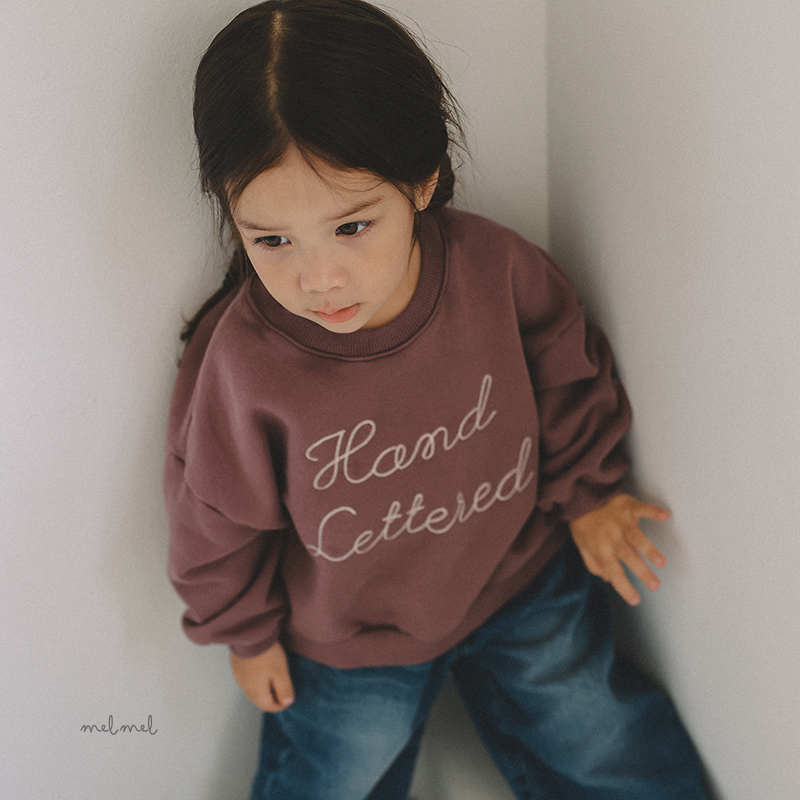 Melmel - Korean Children Fashion - #childrensboutique - Embroidery Sweatshirt