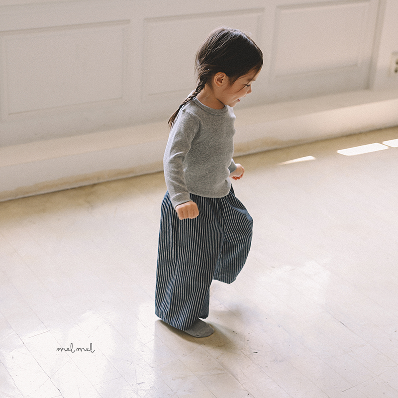 Melmel - Korean Children Fashion - #designkidswear - Ribbed Tee - 12