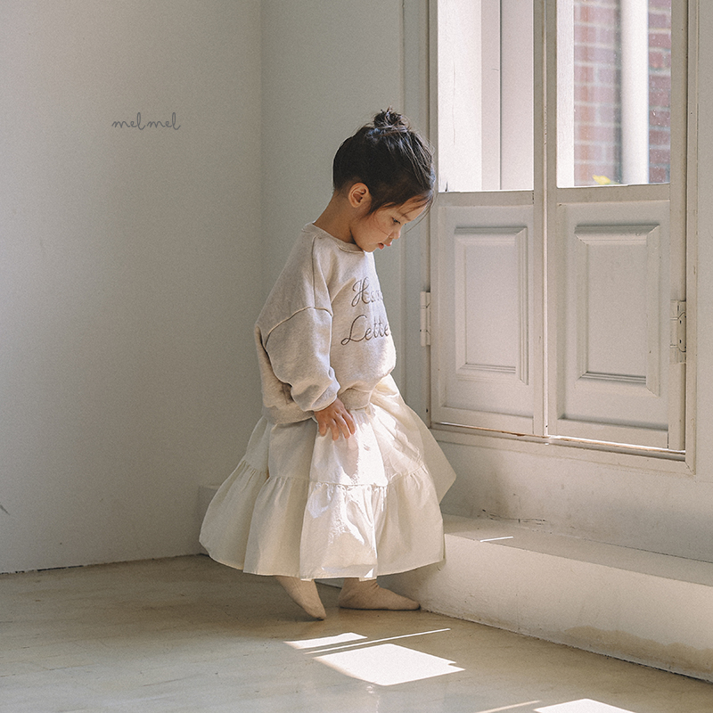 Melmel - Korean Children Fashion - #designkidswear - Tiered Long Skirt