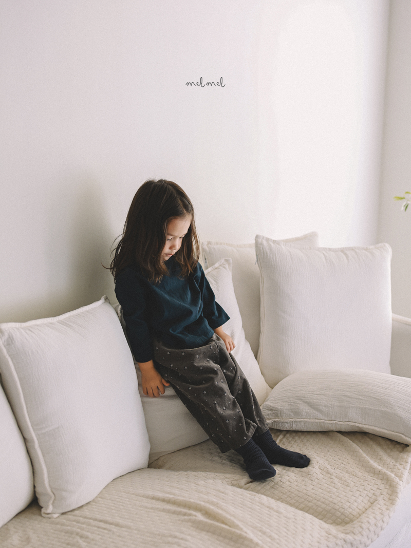 Melmel - Korean Children Fashion - #discoveringself - Corduroy Print Pants - 6