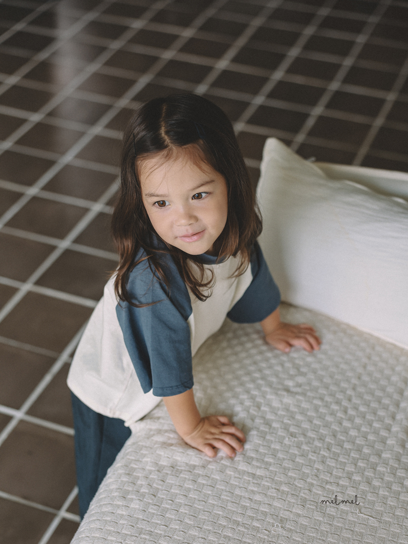 Melmel - Korean Children Fashion - #discoveringself - Raglan Sleeve Tee - 5