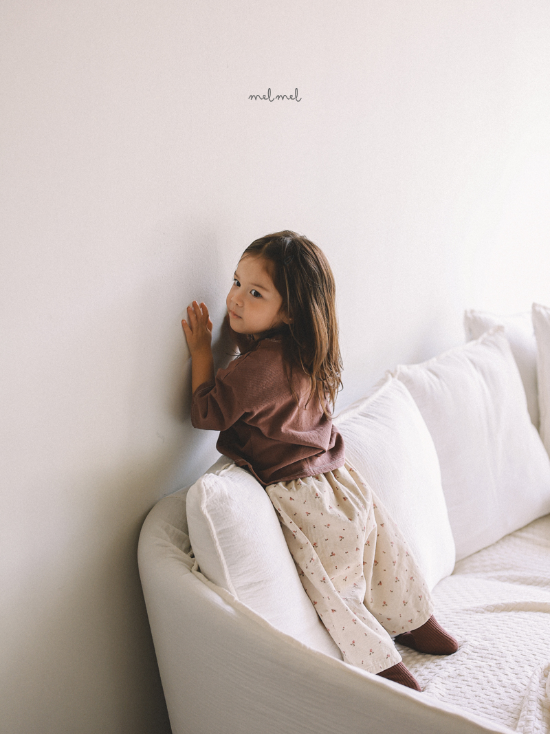 Melmel - Korean Children Fashion - #fashionkids - Corduroy Print Pants - 7